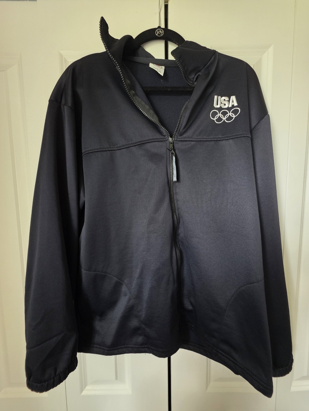 Black USA Olympics Zip Up